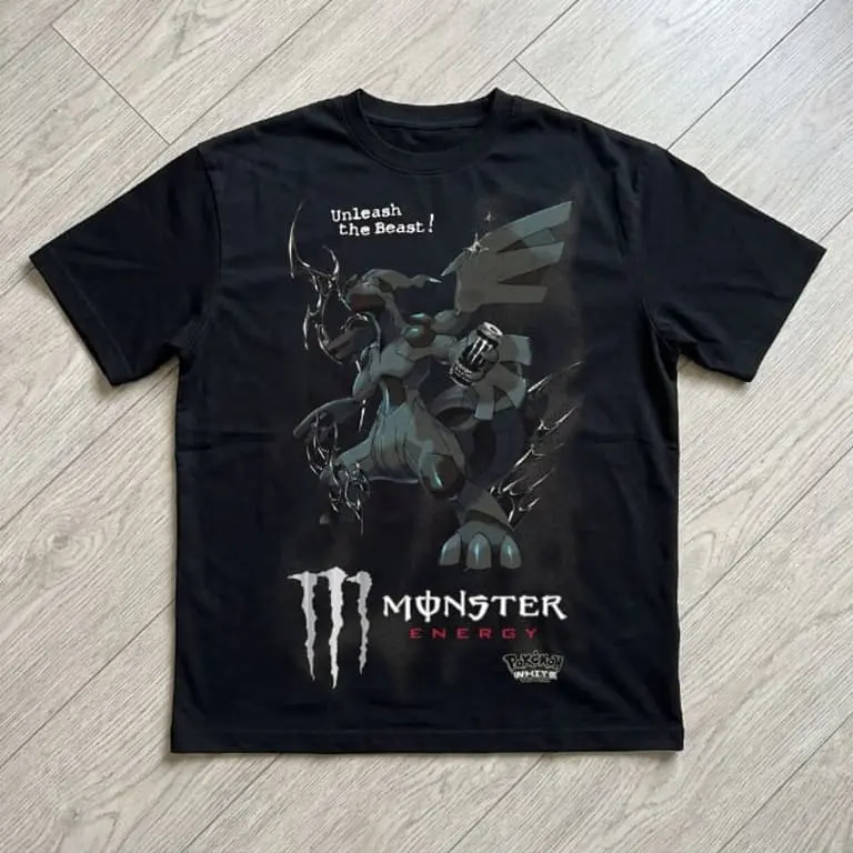 [SALE OFF 50%] Zekrom x Monster T-shirt Tee Energy