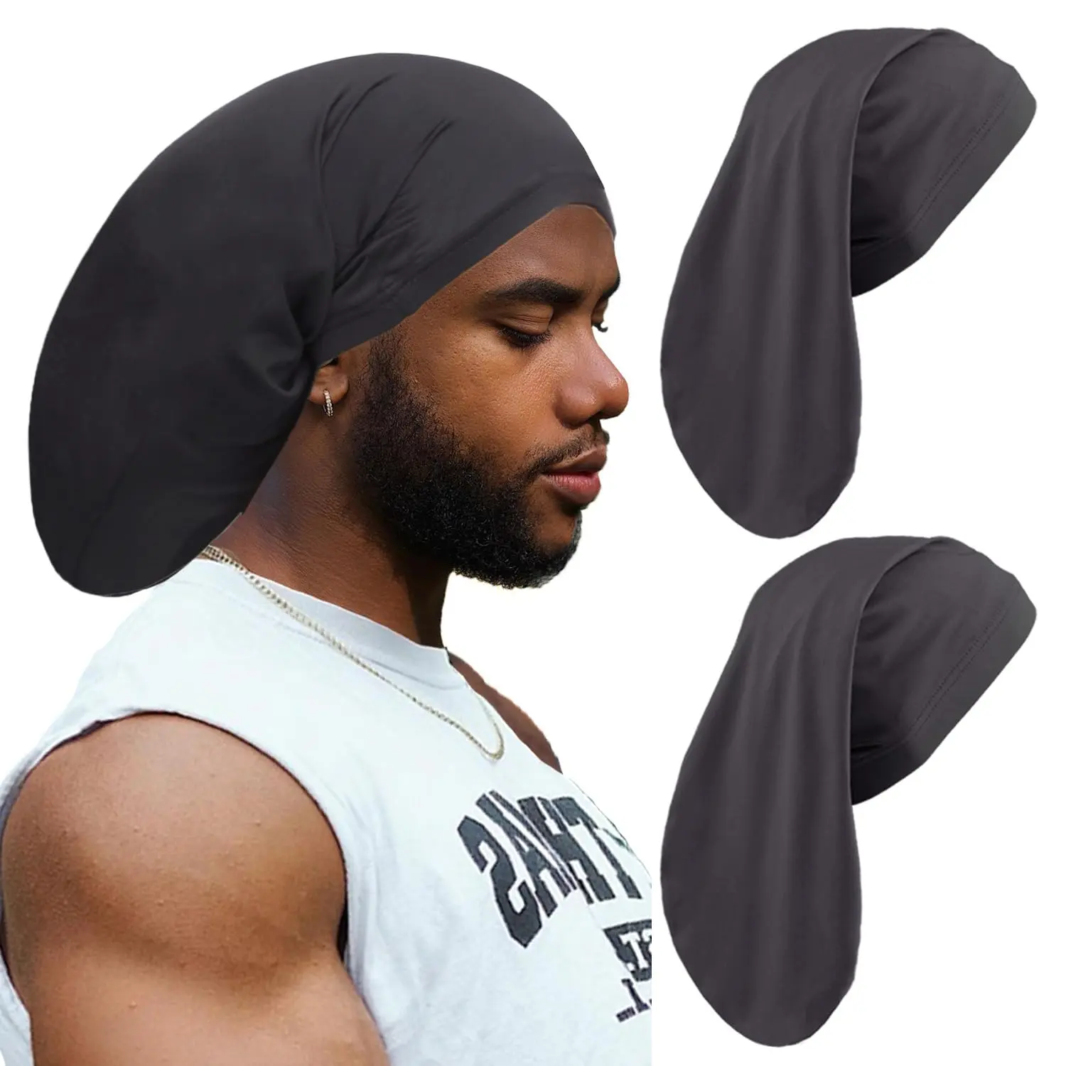 Dreadlock Accessories Long Hair Dreads Head Wrap Sleep Cap Long Bonnets