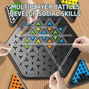 Strategy Triangle Chess Board Game Logic Puzzle Family Interactive Game for Kids and Adults Educational Table Game Toy Gift
