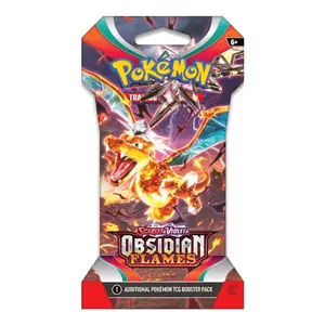 Pokémon TCG: Obsidian Flames Sleeved Booster Pack – 10 Cards Inside!