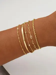 Minimalist Temperament Chain Bracelets, Stackable Design, Perfect for Layering, Ideal for Everyday Wear, Stylish Accessory