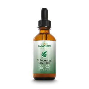 Dynamic Health Chlorophyll Ultra 20X Liquid Chlorophyll Drops Ultra 20X 2 Fl Oz – No Added Sugar, Vegan Wellness Supplement for Detox, Energy & Daily Hydration