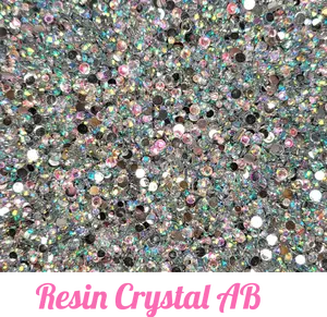 Mix Size Silverback AB Resin Rhinestones Mix Size Silverback AB Resin Rhinestones
