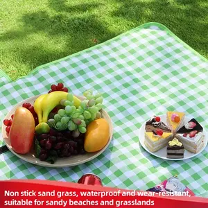 Outdoor Picnic Blanket Camping Mat, Extra Large Portable Travel Beach Towel for Indoor Outdoor Family Games, BBQ Park Lawn Use