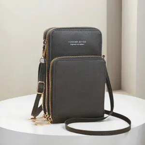 Crossbody Phone Organizer Bag, Multifunctional Phone & Accessories Bag with Lanyard, Touchscreen phone bag, Coin Purse & Key Ring, Credit Card Holder, Lightweight Unisex Design