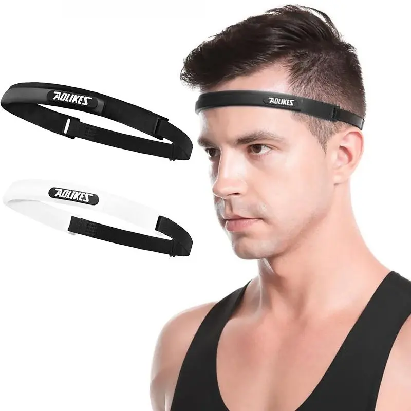 Elastic Head Sweatband Soft Silicone Running Yoga Cycling Sweat Band For Men Women Fitness Basketball Tennis Headband