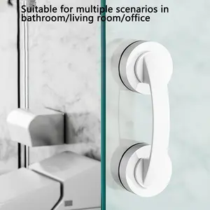 Newshark Glass Door Handle, Bathroom Sliding Door Pull Handle, Shower Grip, Suction Cup Assist Handle for Cabinets, Wardrobes, Fridges