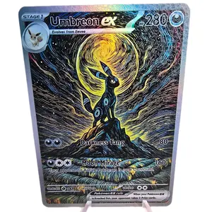 Custom Umbreon ex - Starry Moon - Rainbow Holo & "ToughSkin" Texture - Waterproof/Scratch-Resistant