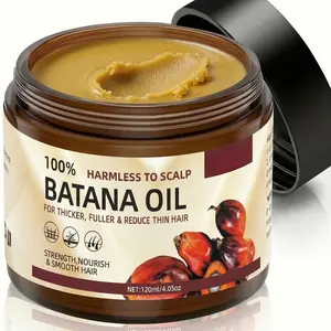 Raw Batana Oil for Hair Growth - Organic Unrefined Batana Oil for Nourishing and Supporting Healthy Hair and Scalp Haircare Solution Haircare Biotin Smooth