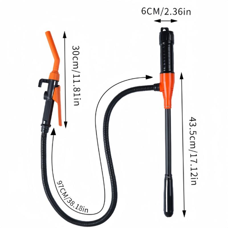 Portable Electric Fuel Transfer Pump Battery Powered Siphon Pump for Gasoline Universal Fit for Gasoline Vehicles Fuel Water Transfer Easy to Use