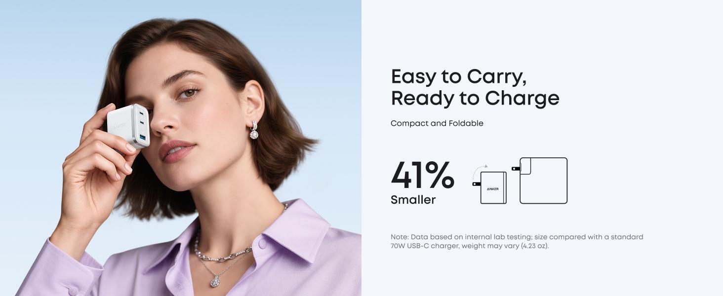 Anker Nano USB-C Charger Block with USB-C to USB-C Cable, 3-Port Fast Charger with Ultra-Fast 70W Output, for iPhone 17 /16 / 15 Series, MacBook, iPad, Pixel, Galaxy, and More Anker Nano USB-C Charger Block with USB-C to USB-C Cable, 3-Port Fast Charger with Ultra-Fast 70W Output, for iPhone 17 /16 / 15 Series, MacBook, iPad, Pixel, Galaxy, and More