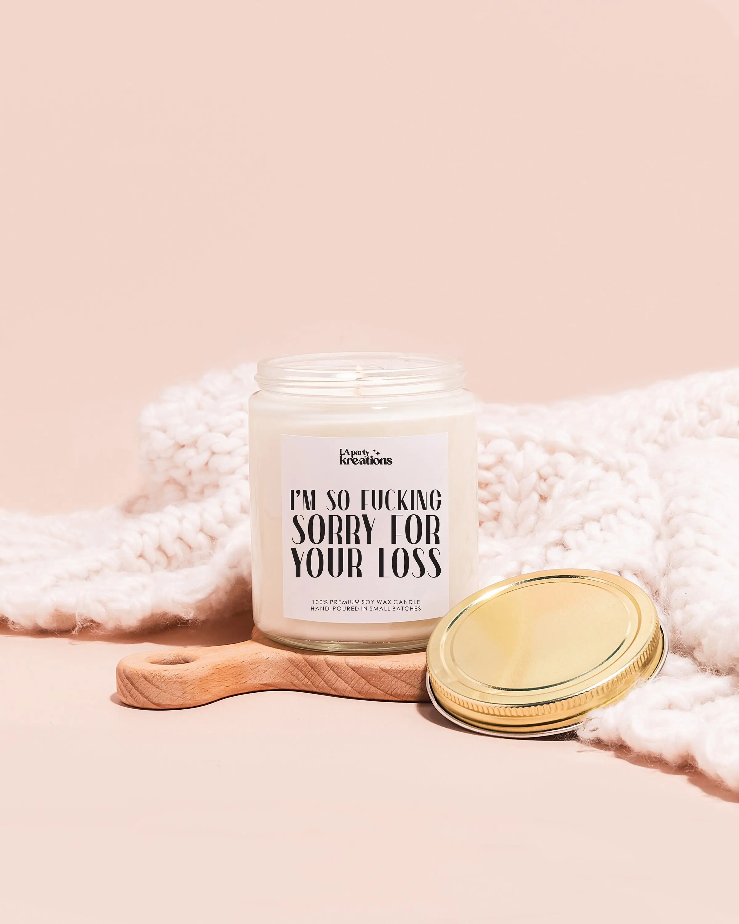 Sorry for Your Loss Candle, Sympathy Gift, My Condolences, Mourning Candle Gift, Grieving Friend, Soy Candle, Gift for Friend