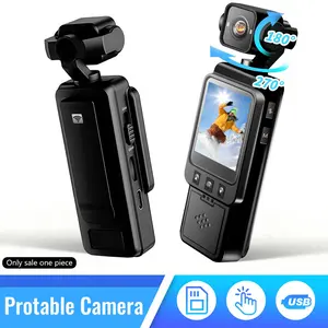 1080P HD WiFi Wireless Action Camera, Color Night Vision，Portable Sports Camera with 270°Rotatable Lens, Mini Body Camera for Outdoor Adventure,Cycling,Climbing,Daily Vlog Shooting Recording