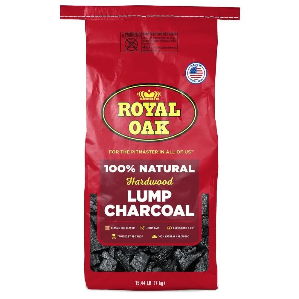 15.44 lbs. 100% All Natural Hardwood Lump Charcoal 15.44 lbs. 100% All Natural Hardwood Lump Charcoal