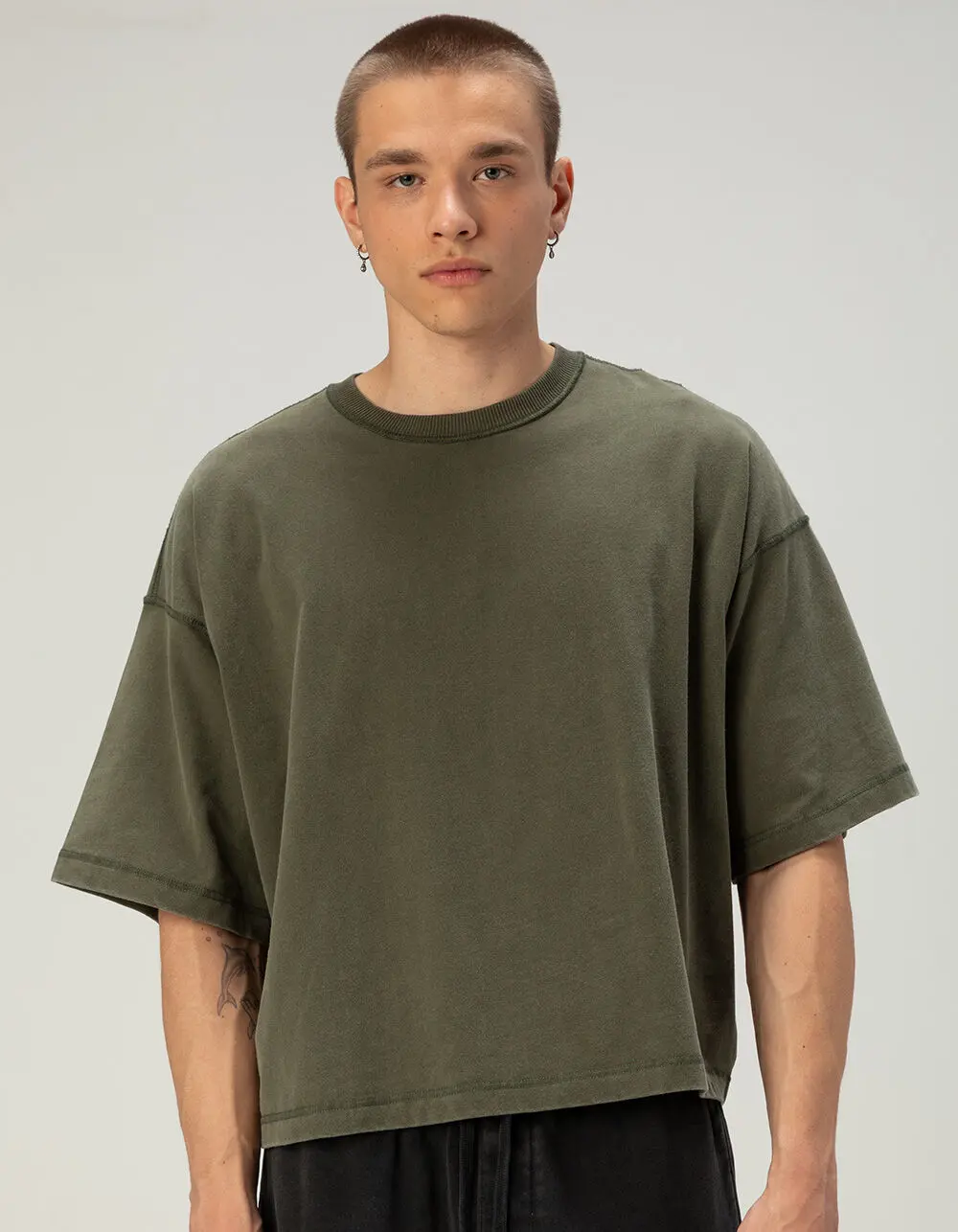RSQ Mens Baggy Crop Tee