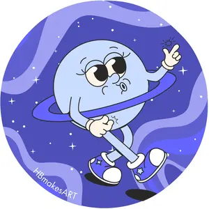 Artemis purple circle stickers