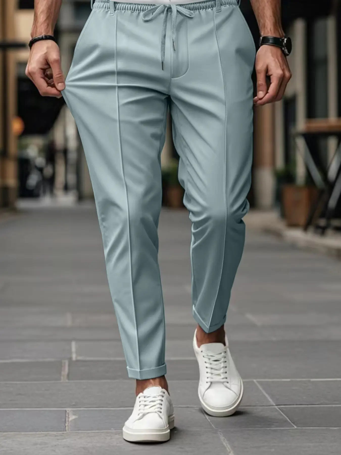 Men's Casual Straight-Fit Fitness Pants, Casual Sporty Trousers, Casual Athletic Pants, Harajuku Style Versatile Bottoms, Casual Athleisure Pants, Casual Streetwear Trousers