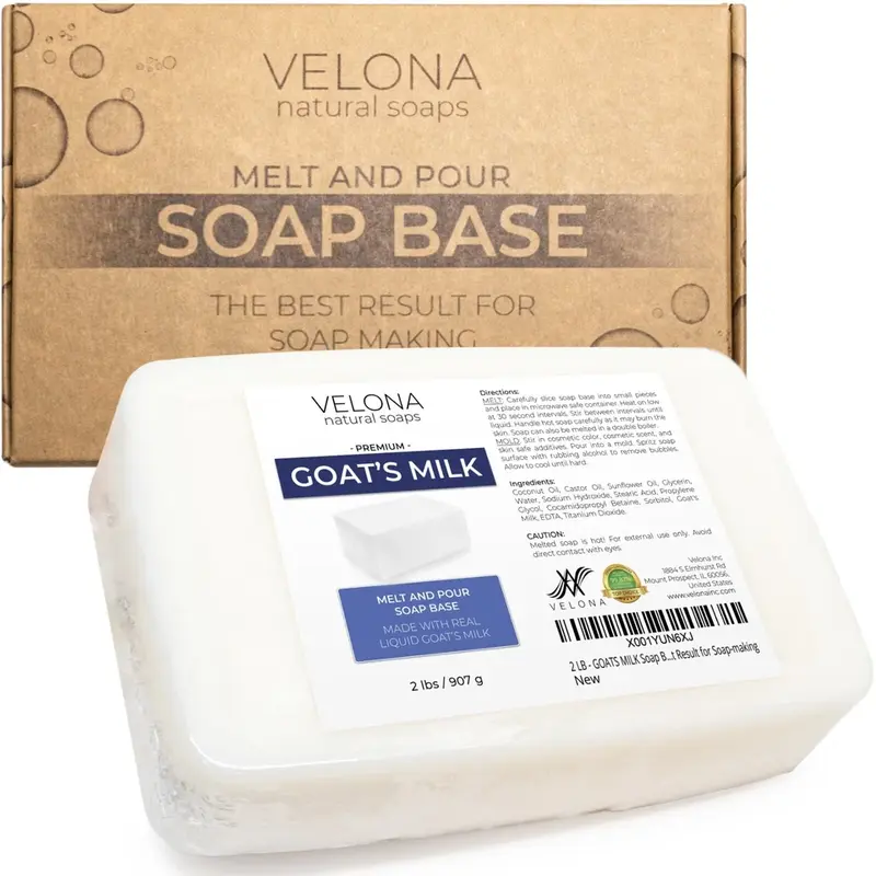 [HIGH QUALITY]GOATS MILK Soap Base by Velona | SLS/SLES free | Melt and Pour
