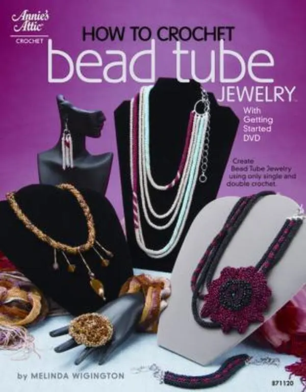 USED Book - How to Crochet Bead Tube Jewelry by Melinda Wigington (Paperback) - english