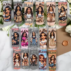 MAMA CHINGONA STAINLESS STEEL TUMBLER FOR HOT AND COLD DRINKS