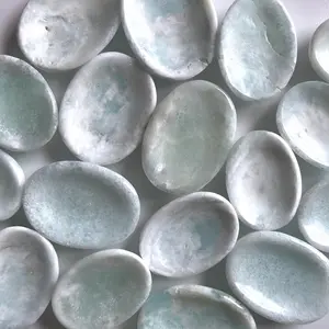 Blue Caribbean Calcite Worry Stone