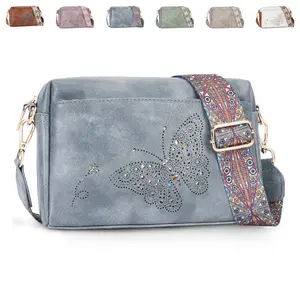 APHISON Small Crossbody Bags Mini Over Shoulder Designer, Cell Phone Bag Wallet Cell Phone Purse with Adjustable Strap and Tassel Detail Zip Closure Lining