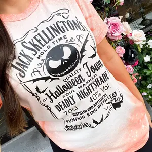 Jack skellington bleached t-shirt
