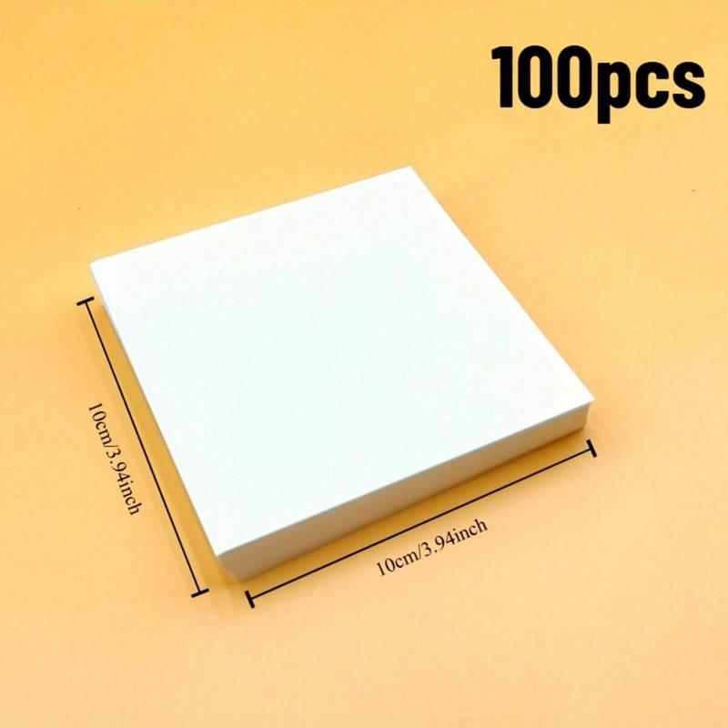 Square Canvas Board, 100pcs/set DIY Painting Canvas Board, Multifunctional Art Material for Painting, Drawing, Crafting, Art Supplies, Artist Supplies