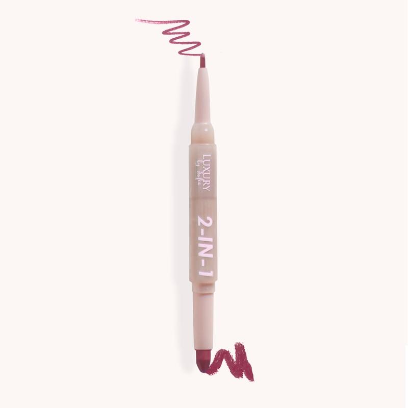 Luxury by Sofia 2 in 1 Lipstick Lipliner Retractable Pencil Semi Matte