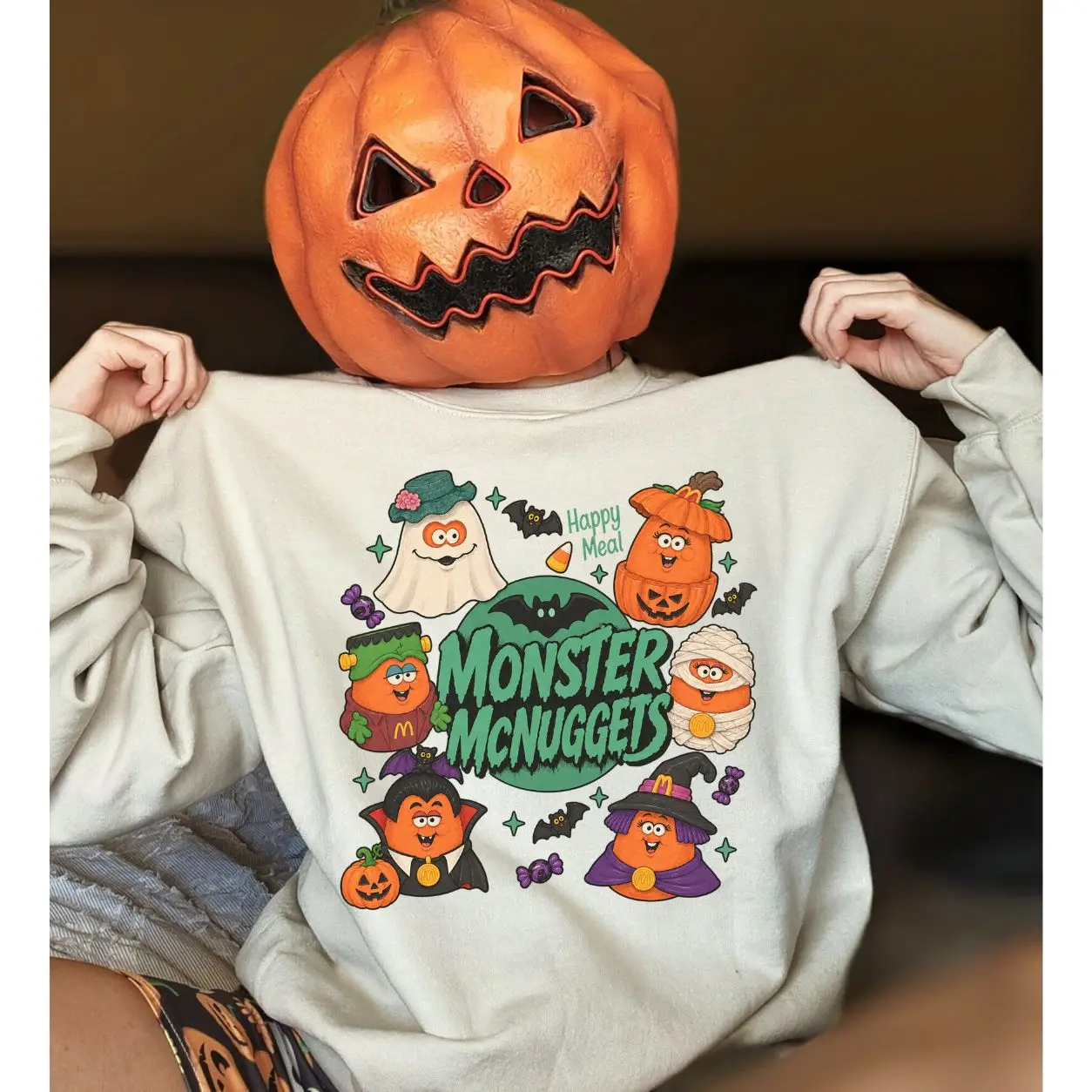 Nostalgia Monster Nuggets Sweatshirt, Vintage Halloween Shirt, Halloween Monsters Shirt, Nostalgia Halloween Sweatshirt