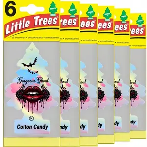 3pcs Little Trees Car Air Freshener, Car Perfume, Hanging Tree for Long-Lasting Scent, Cotton Candy Fragrance, New Year Fun, Home & Car Use, Cotton Candy Scented, Car Scents