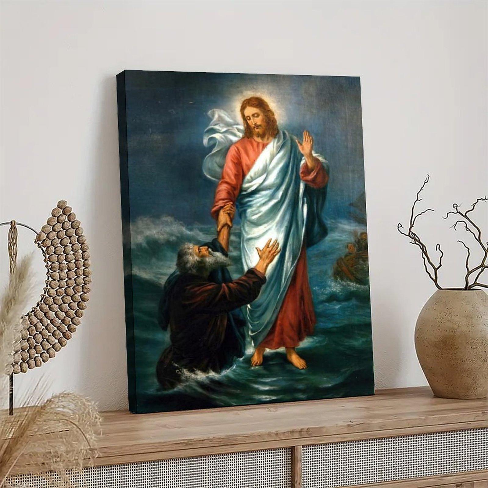 Jesus Poster Jesus Save Pedro Poster Decorative Painting Canvas Wall Art Picture Print Modern Family Bedroom Decor