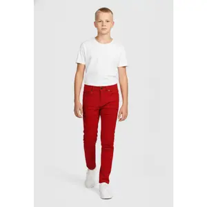 Boys Frayed Stretch Slim Leg Jeans