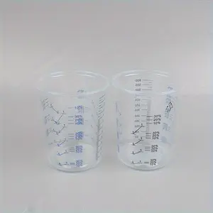 10pcs Transparent Formula, Disposable Plastic Measuring Cups, Paint Mixing Cups Paint Cup Measuring Cups Mixing Cups for Paint Cup Printed Pp Engraved