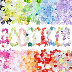400-500PCS  Beads, Cute Assorted Kawaii Aesthetic Beads for  Making, DIY Bracelet Necklace, Phone Lanyard (10 Candy Colors)