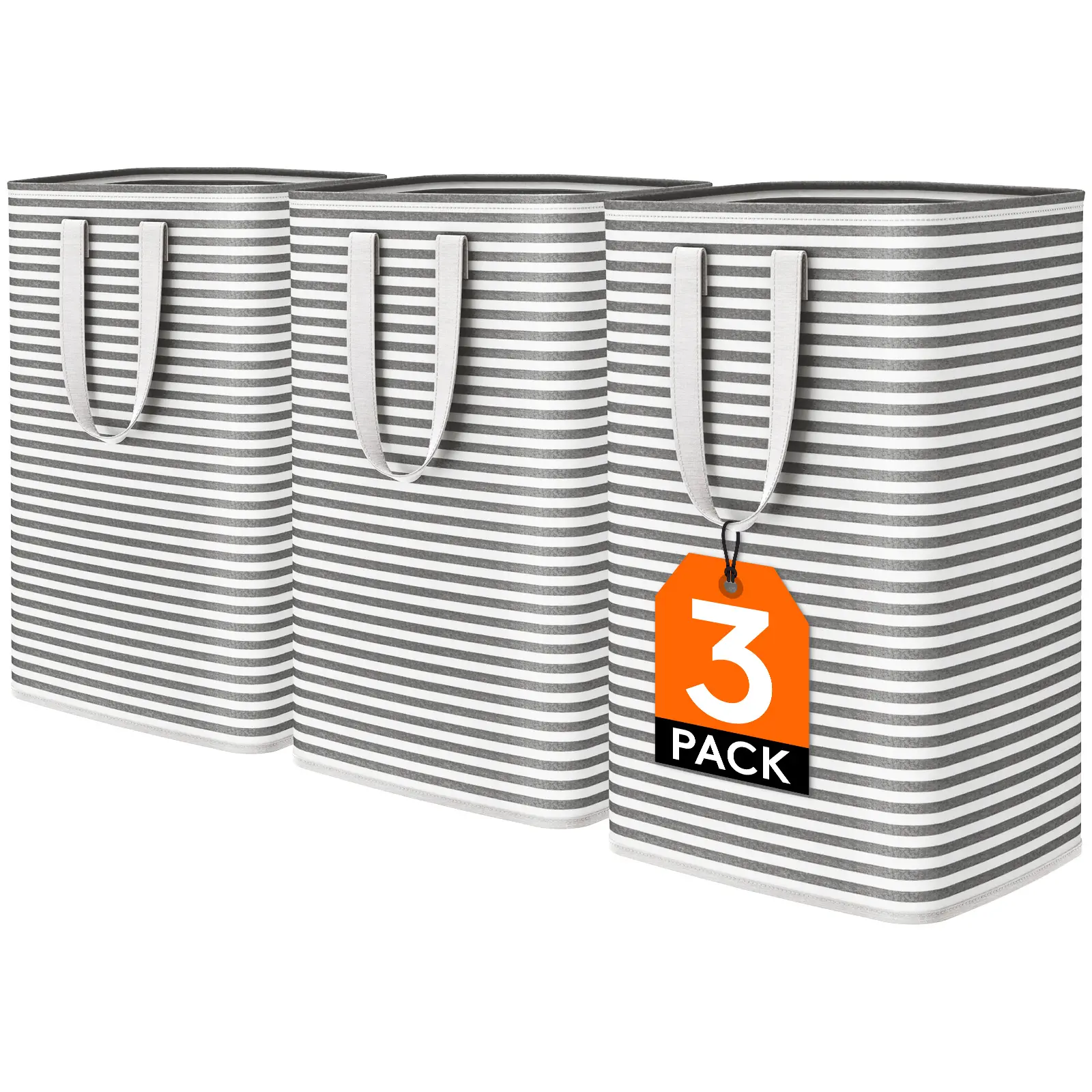 Lifewit Laundry Hamper Large Collapsible Waterproof Laundry Basket with Easy Carry Handles for Bedrooms, Bathrooms, and College Dorms