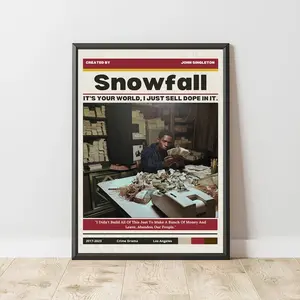 Snowfall | Franklin Saint  Vintage Poster | Retro Wall Art Home Decor | Damson Idris Print | Tv Series | Tv Show | Gift Idea