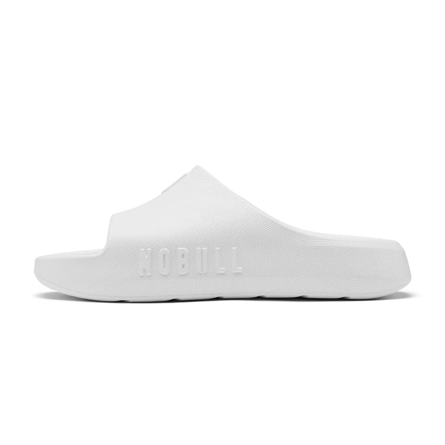NOBULL Women's Recharge Slide in Classic White NOBULL Women's Recharge Slide in Classic White