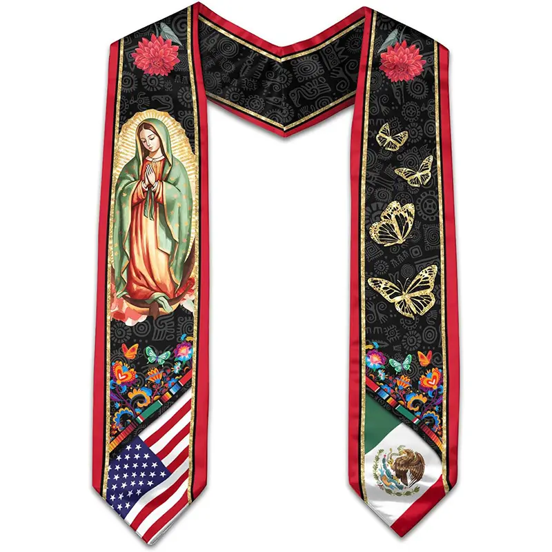 Mexican American Flag Graduation Stole 2025, Mexican Graduation Sash, Mexico Graduation Stole Gift Mexican American Flag Graduation Stole 2025, Mexican Graduation Sash, Mexico Graduation Stole Gift