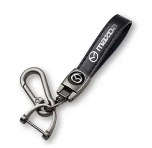 Genuine Leather Mazda Keychain small gift