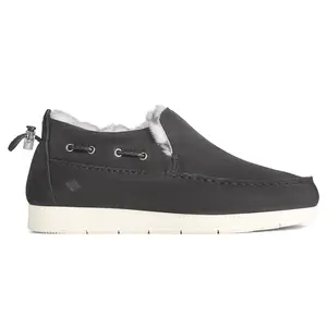 Sperry Womens Moc-Sider Cozy Premium Slip On Flats Casual - Black