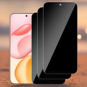 Privacy Tempered Glass Protective Screen Protector for iPhone/samsung/huawei/oppo/vivo, 3 Pack, Full Coverage, Easy Install, Anti-Scratch, Bubble Free