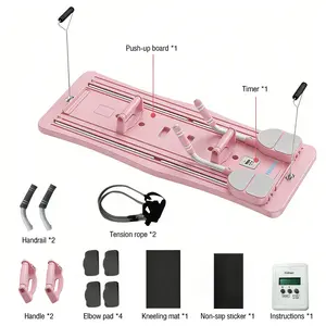 Fold Up Four Function Multifunctional Balance Stabilizing Board, Thick Solid High Grade PVC Multi Purpose Indoor Workout Tool, Light Compact Portable Daily Home Fitness Supply For Adults
