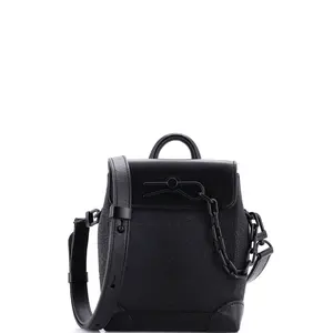 Pre-owned Louis Vuitton material Messenger Bags Steamer Bag Monogram Taurillon Leather Nano by Rebag