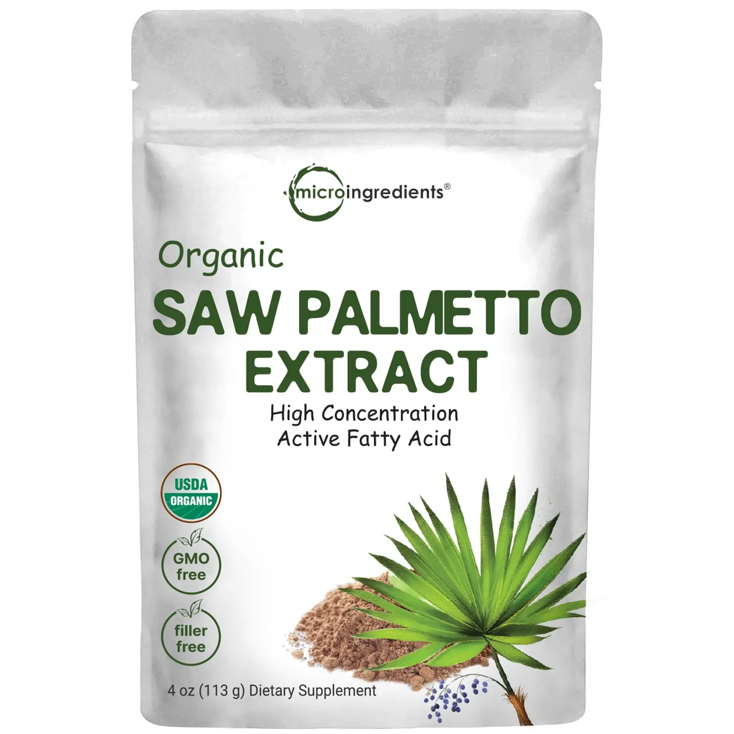 Micro Ingredients Organic Saw Palmetto Powder