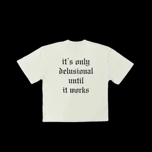 Delusional Reality Cropped Tee - Off-White