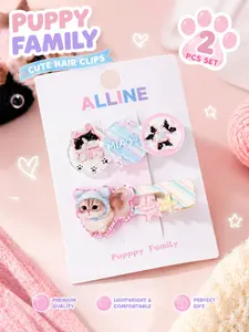 These Cat Clips Are TOO Cute 😭 | Kawaii Aesthetic Y2K Flat Hair Clips 2PCS Set Super Cute Clips Cute Hair Accessories for Girls