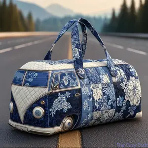 3D Digital Bus Print Travel Tote Bag for Women, Large Capacity Lightweight Gym Duffel Bag, Multipurpose Yoga Bag for Short Trips Weekend Getaways Outdoor Daily Use