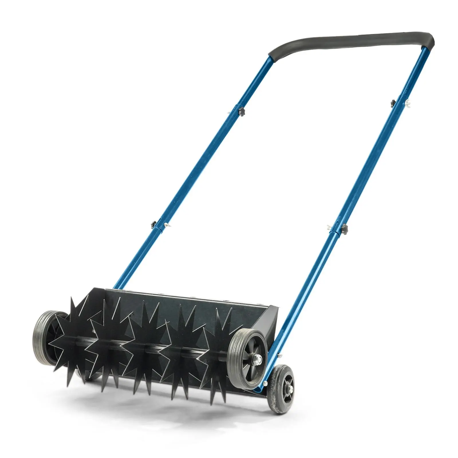 【Summervibes】Ubesgoo 19in Push Spike Aerator, Heavy Duty Rolling Lawn Aerator, Manual Aeration Equipment with U-shaped Handle, Rotary Spike Lawn Aerator, for Lawn Garden Yard Grass Aeration