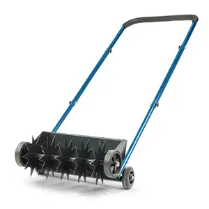 【Summervibes】Ubesgoo 19in Push Spike Aerator, Heavy Duty Rolling Lawn Aerator, Manual Aeration Equipment with U-shaped Handle, Rotary Spike Lawn Aerator, for Lawn Garden Yard Grass Aeration